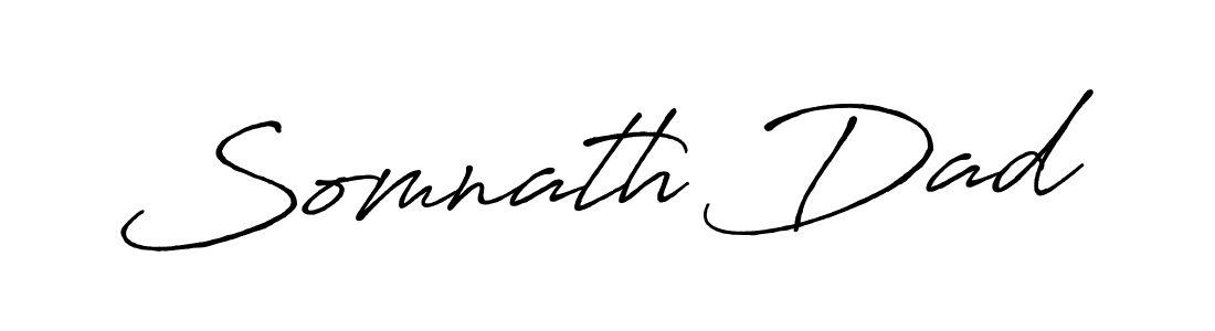 Make a beautiful signature design for name Somnath Dad. With this signature (Antro_Vectra_Bolder) style, you can create a handwritten signature for free. Somnath Dad signature style 7 images and pictures png