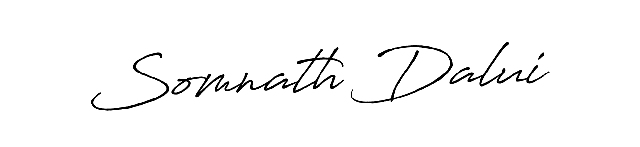 Create a beautiful signature design for name Somnath Dalui. With this signature (Antro_Vectra_Bolder) fonts, you can make a handwritten signature for free. Somnath Dalui signature style 7 images and pictures png