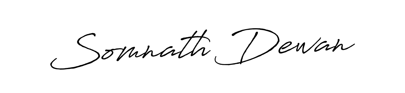 Design your own signature with our free online signature maker. With this signature software, you can create a handwritten (Antro_Vectra_Bolder) signature for name Somnath Dewan. Somnath Dewan signature style 7 images and pictures png