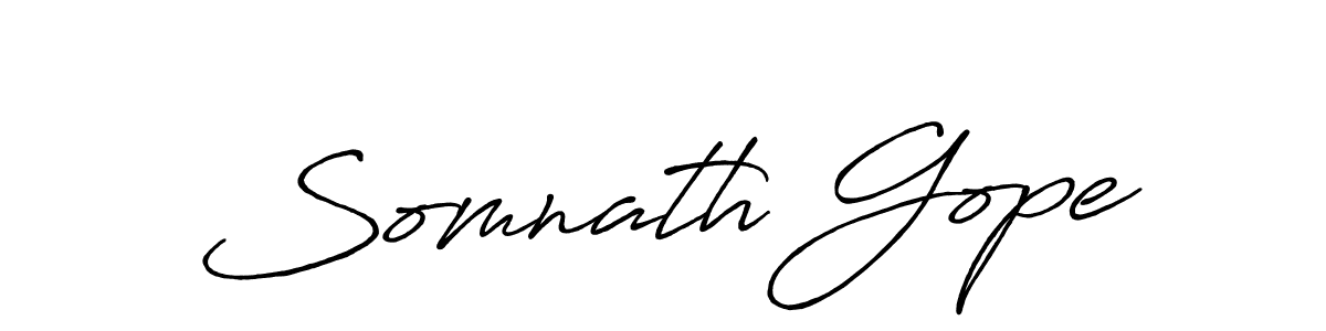 How to make Somnath Gope signature? Antro_Vectra_Bolder is a professional autograph style. Create handwritten signature for Somnath Gope name. Somnath Gope signature style 7 images and pictures png