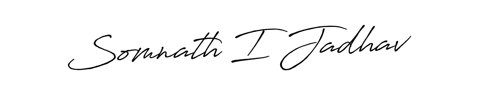 How to make Somnath I Jadhav signature? Antro_Vectra_Bolder is a professional autograph style. Create handwritten signature for Somnath I Jadhav name. Somnath I Jadhav signature style 7 images and pictures png