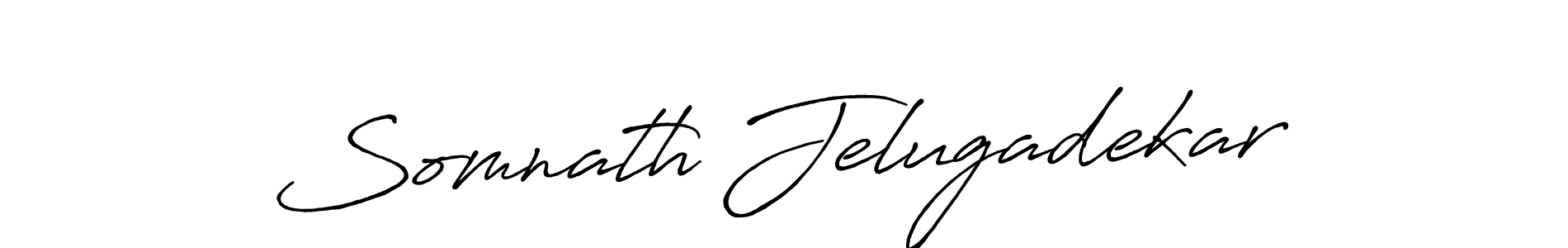 Make a beautiful signature design for name Somnath Jelugadekar. With this signature (Antro_Vectra_Bolder) style, you can create a handwritten signature for free. Somnath Jelugadekar signature style 7 images and pictures png