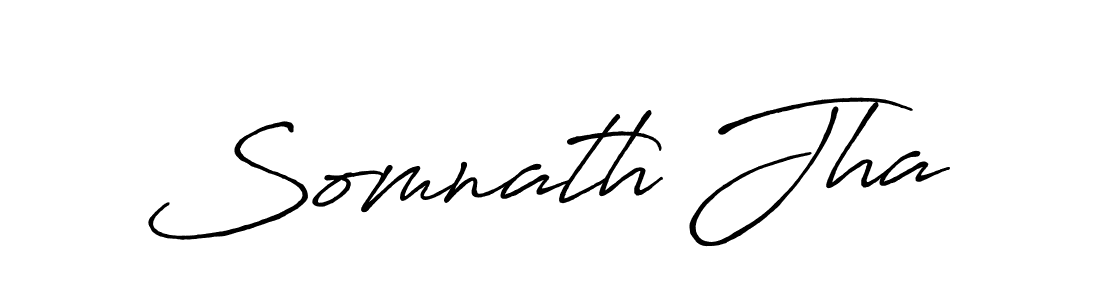 It looks lik you need a new signature style for name Somnath Jha. Design unique handwritten (Antro_Vectra_Bolder) signature with our free signature maker in just a few clicks. Somnath Jha signature style 7 images and pictures png