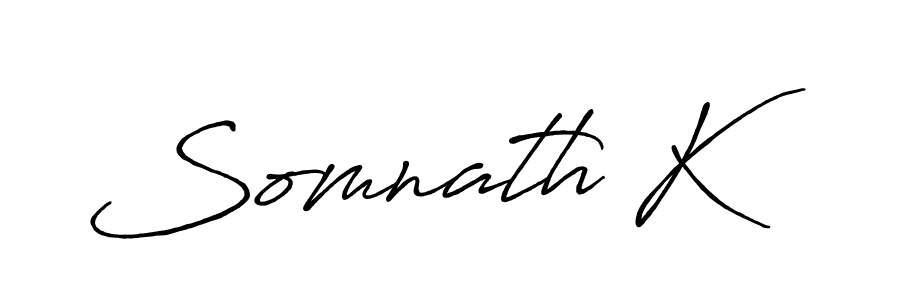 Also we have Somnath K name is the best signature style. Create professional handwritten signature collection using Antro_Vectra_Bolder autograph style. Somnath K signature style 7 images and pictures png