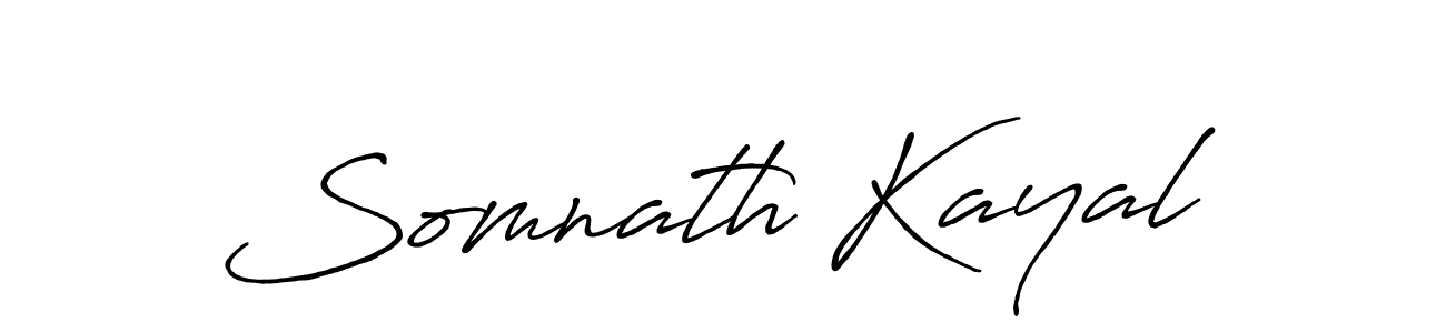 How to make Somnath Kayal name signature. Use Antro_Vectra_Bolder style for creating short signs online. This is the latest handwritten sign. Somnath Kayal signature style 7 images and pictures png