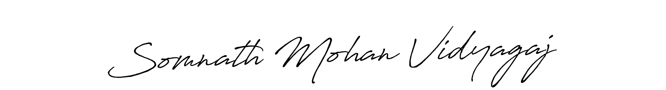 How to make Somnath Mohan Vidyagaj signature? Antro_Vectra_Bolder is a professional autograph style. Create handwritten signature for Somnath Mohan Vidyagaj name. Somnath Mohan Vidyagaj signature style 7 images and pictures png