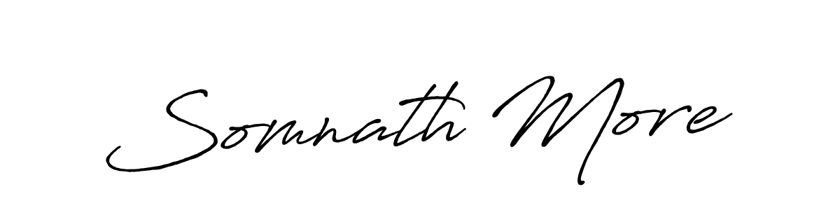 How to make Somnath More signature? Antro_Vectra_Bolder is a professional autograph style. Create handwritten signature for Somnath More name. Somnath More signature style 7 images and pictures png