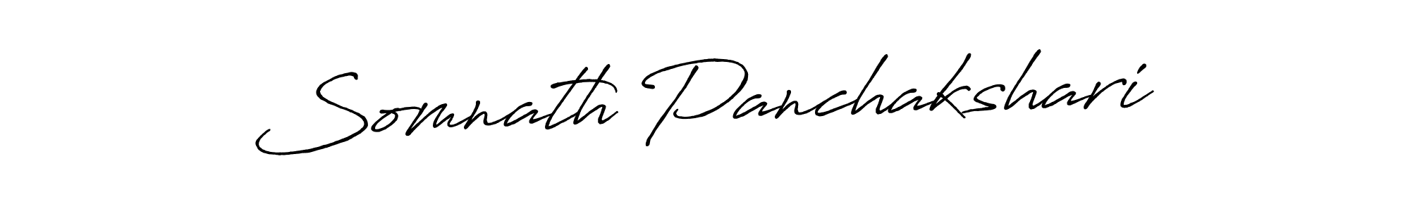 Create a beautiful signature design for name Somnath Panchakshari. With this signature (Antro_Vectra_Bolder) fonts, you can make a handwritten signature for free. Somnath Panchakshari signature style 7 images and pictures png