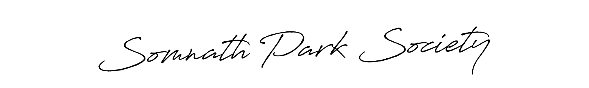 Use a signature maker to create a handwritten signature online. With this signature software, you can design (Antro_Vectra_Bolder) your own signature for name Somnath Park Society. Somnath Park Society signature style 7 images and pictures png