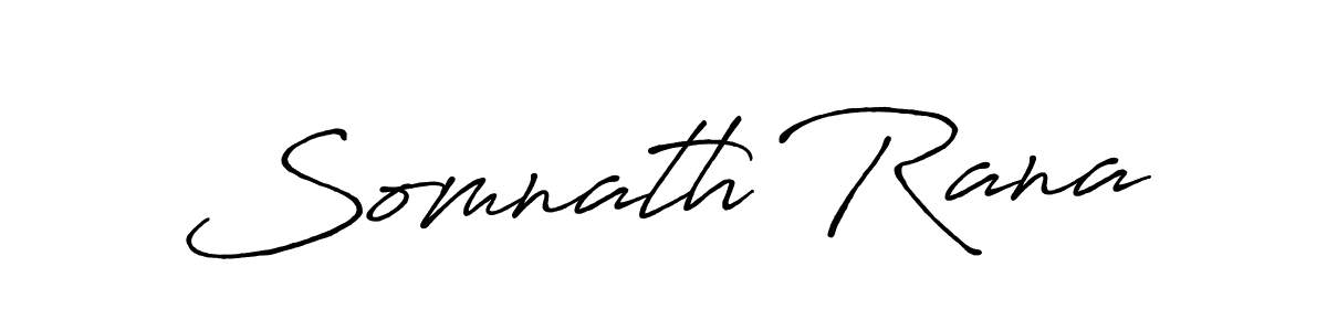 How to make Somnath Rana name signature. Use Antro_Vectra_Bolder style for creating short signs online. This is the latest handwritten sign. Somnath Rana signature style 7 images and pictures png