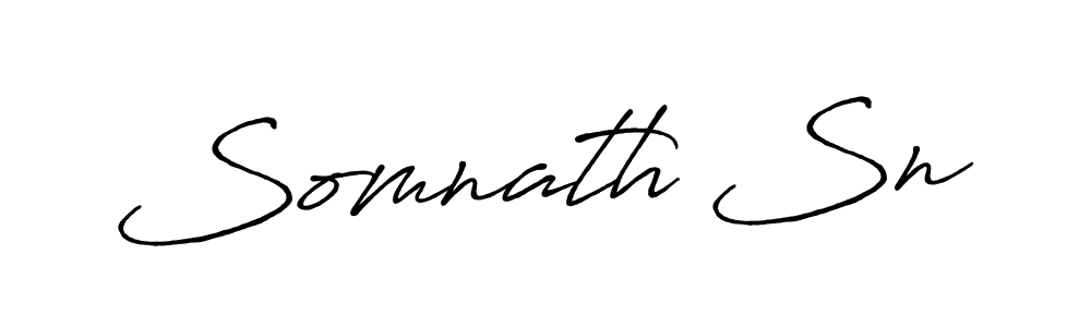 How to make Somnath Sn signature? Antro_Vectra_Bolder is a professional autograph style. Create handwritten signature for Somnath Sn name. Somnath Sn signature style 7 images and pictures png