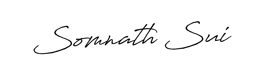 Create a beautiful signature design for name Somnath Sui. With this signature (Antro_Vectra_Bolder) fonts, you can make a handwritten signature for free. Somnath Sui signature style 7 images and pictures png