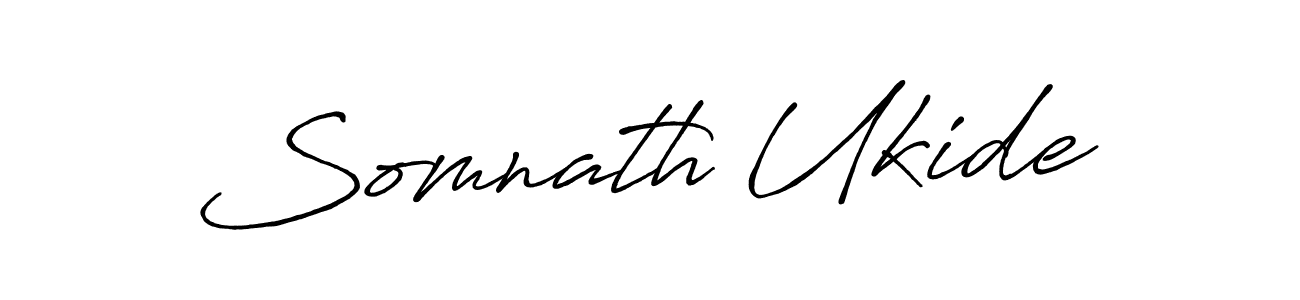 Somnath Ukide stylish signature style. Best Handwritten Sign (Antro_Vectra_Bolder) for my name. Handwritten Signature Collection Ideas for my name Somnath Ukide. Somnath Ukide signature style 7 images and pictures png