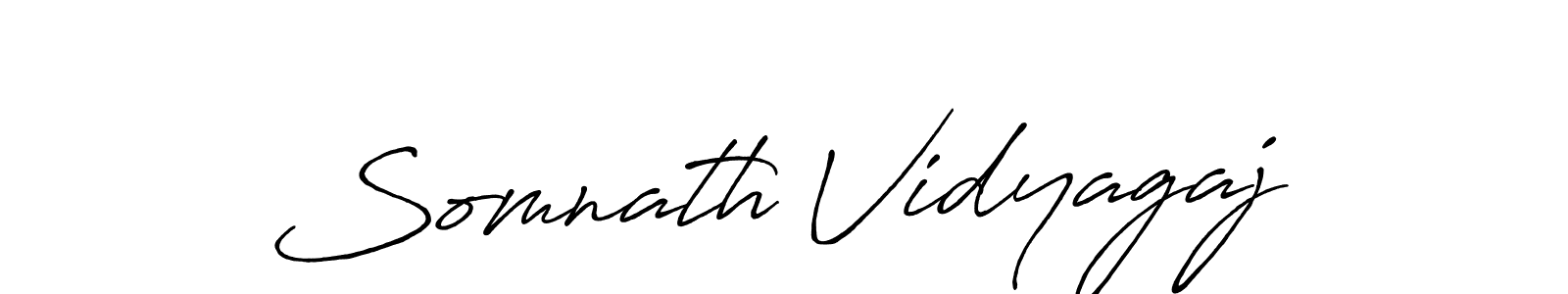 Make a beautiful signature design for name Somnath Vidyagaj. With this signature (Antro_Vectra_Bolder) style, you can create a handwritten signature for free. Somnath Vidyagaj signature style 7 images and pictures png