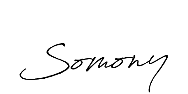 How to make Somony signature? Antro_Vectra_Bolder is a professional autograph style. Create handwritten signature for Somony name. Somony signature style 7 images and pictures png