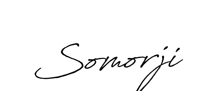 Design your own signature with our free online signature maker. With this signature software, you can create a handwritten (Antro_Vectra_Bolder) signature for name Somorji. Somorji signature style 7 images and pictures png