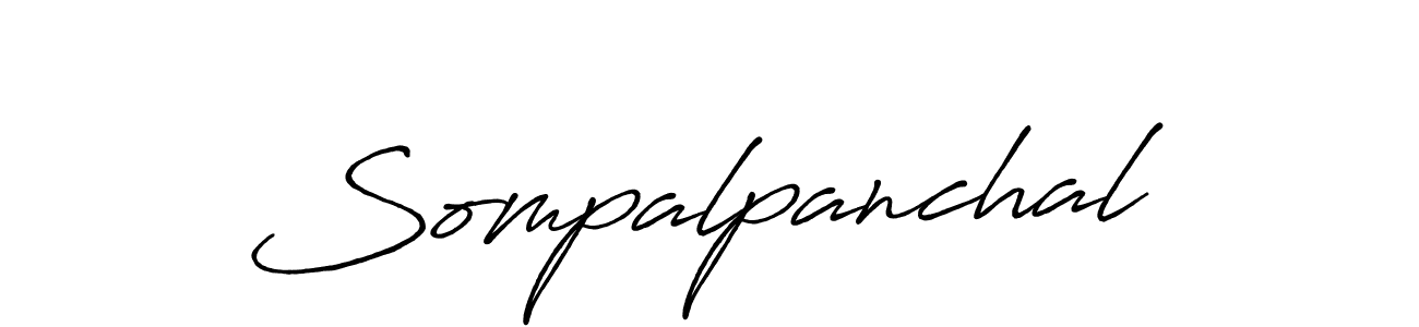 How to make Sompalpanchal signature? Antro_Vectra_Bolder is a professional autograph style. Create handwritten signature for Sompalpanchal name. Sompalpanchal signature style 7 images and pictures png