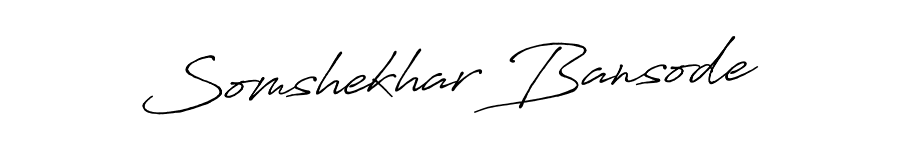 Also we have Somshekhar Bansode name is the best signature style. Create professional handwritten signature collection using Antro_Vectra_Bolder autograph style. Somshekhar Bansode signature style 7 images and pictures png