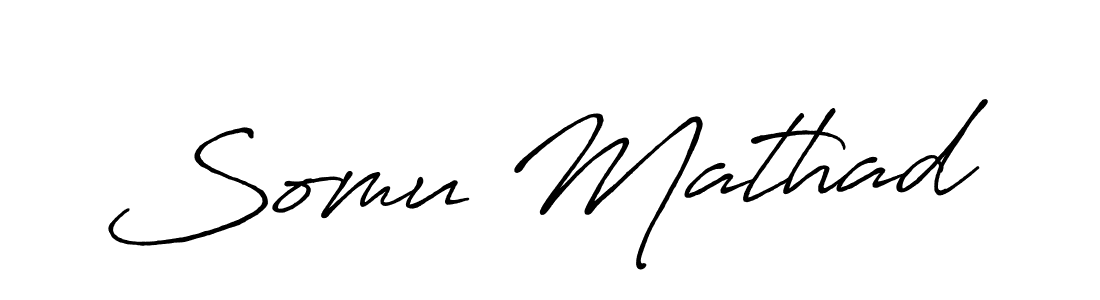 It looks lik you need a new signature style for name Somu Mathad. Design unique handwritten (Antro_Vectra_Bolder) signature with our free signature maker in just a few clicks. Somu Mathad signature style 7 images and pictures png