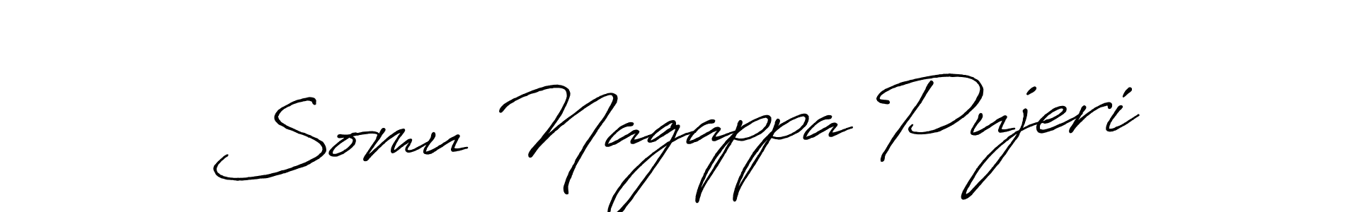 Use a signature maker to create a handwritten signature online. With this signature software, you can design (Antro_Vectra_Bolder) your own signature for name Somu Nagappa Pujeri. Somu Nagappa Pujeri signature style 7 images and pictures png