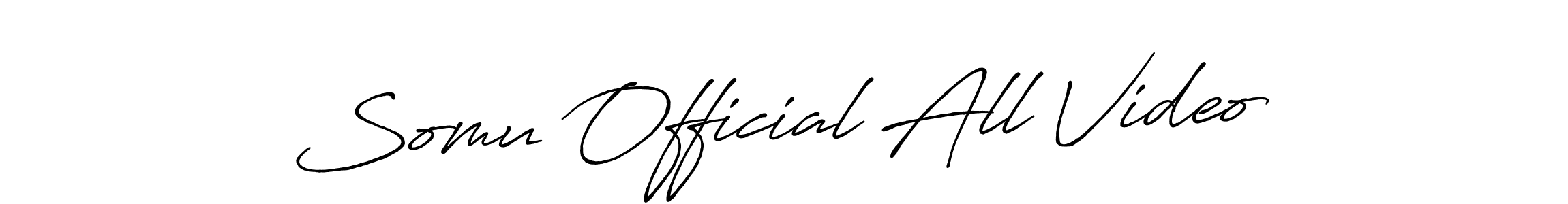 Similarly Antro_Vectra_Bolder is the best handwritten signature design. Signature creator online .You can use it as an online autograph creator for name Somu Official All Video. Somu Official All Video signature style 7 images and pictures png