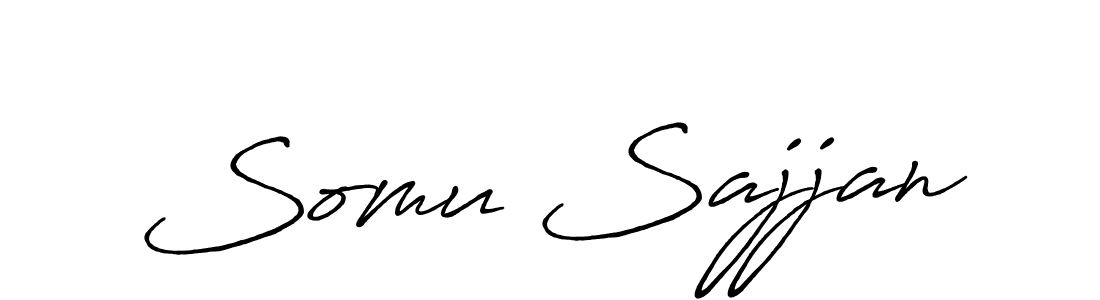Also we have Somu Sajjan name is the best signature style. Create professional handwritten signature collection using Antro_Vectra_Bolder autograph style. Somu Sajjan signature style 7 images and pictures png