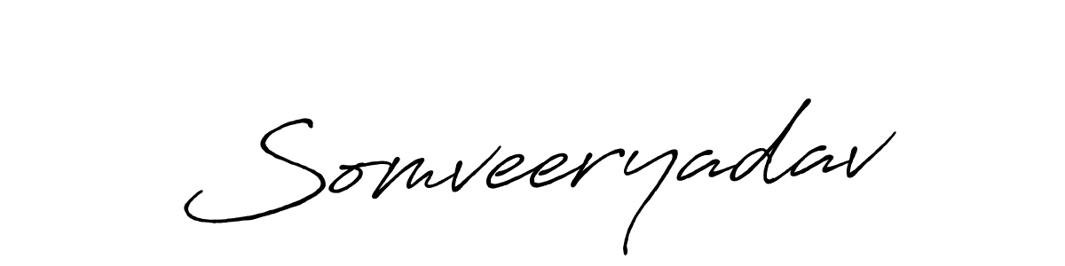 Also we have Somveeryadav name is the best signature style. Create professional handwritten signature collection using Antro_Vectra_Bolder autograph style. Somveeryadav signature style 7 images and pictures png