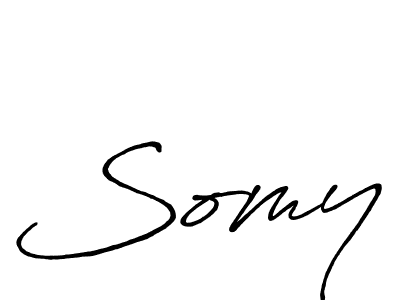 You should practise on your own different ways (Antro_Vectra_Bolder) to write your name (Somy) in signature. don't let someone else do it for you. Somy signature style 7 images and pictures png