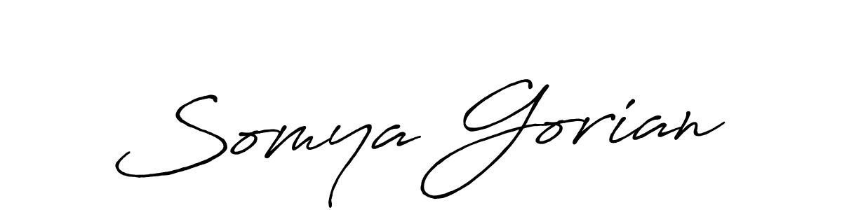 Use a signature maker to create a handwritten signature online. With this signature software, you can design (Antro_Vectra_Bolder) your own signature for name Somya Gorian. Somya Gorian signature style 7 images and pictures png