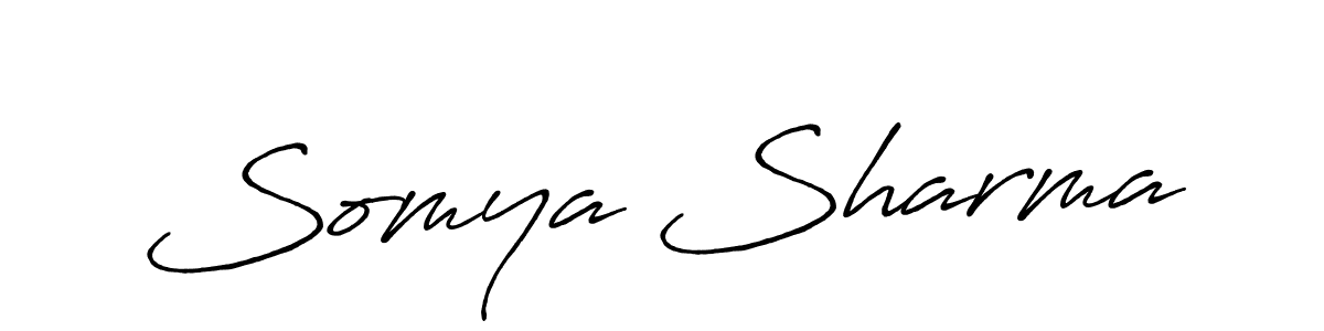 Similarly Antro_Vectra_Bolder is the best handwritten signature design. Signature creator online .You can use it as an online autograph creator for name Somya Sharma. Somya Sharma signature style 7 images and pictures png