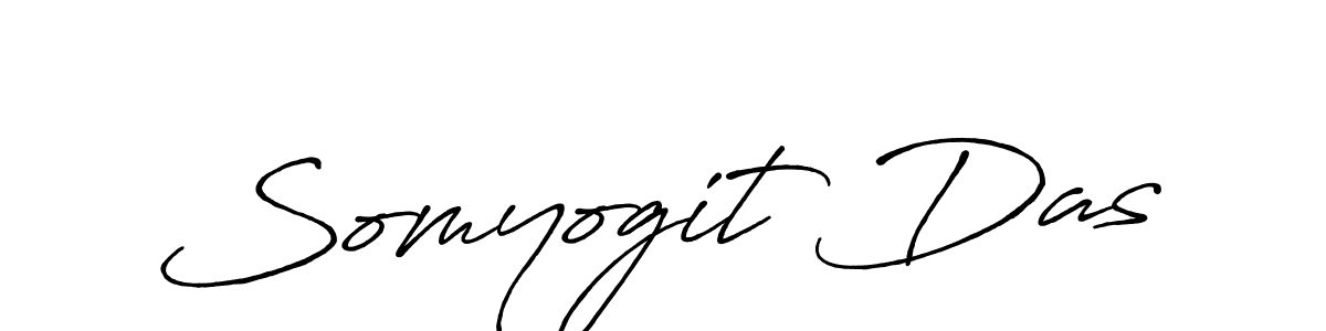 Create a beautiful signature design for name Somyogit Das. With this signature (Antro_Vectra_Bolder) fonts, you can make a handwritten signature for free. Somyogit Das signature style 7 images and pictures png