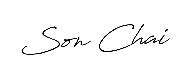 Once you've used our free online signature maker to create your best signature Antro_Vectra_Bolder style, it's time to enjoy all of the benefits that Son Chai name signing documents. Son Chai signature style 7 images and pictures png