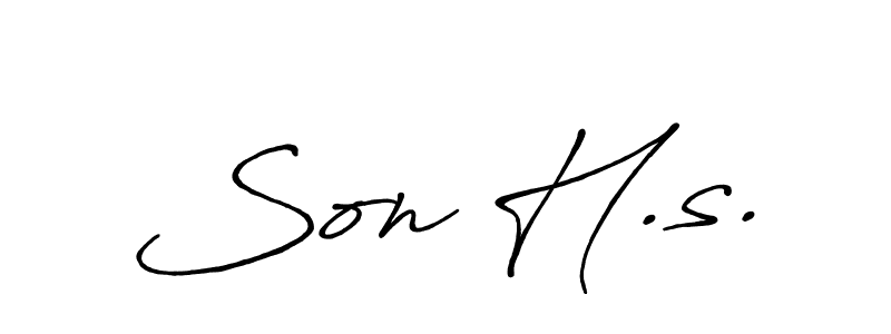 Make a short Son H.s. signature style. Manage your documents anywhere anytime using Antro_Vectra_Bolder. Create and add eSignatures, submit forms, share and send files easily. Son H.s. signature style 7 images and pictures png