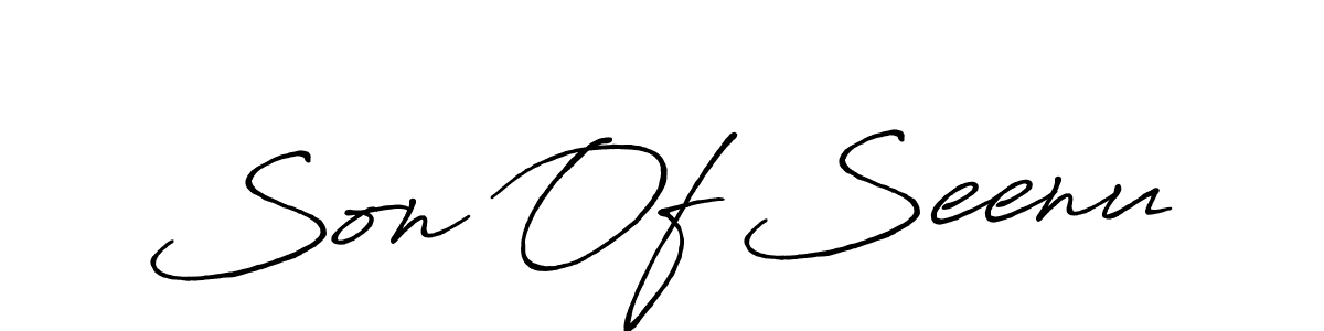 Once you've used our free online signature maker to create your best signature Antro_Vectra_Bolder style, it's time to enjoy all of the benefits that Son Of Seenu name signing documents. Son Of Seenu signature style 7 images and pictures png