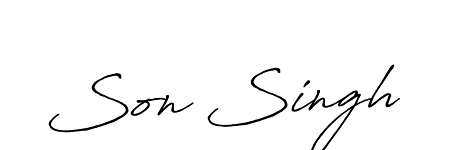 The best way (Antro_Vectra_Bolder) to make a short signature is to pick only two or three words in your name. The name Son Singh include a total of six letters. For converting this name. Son Singh signature style 7 images and pictures png