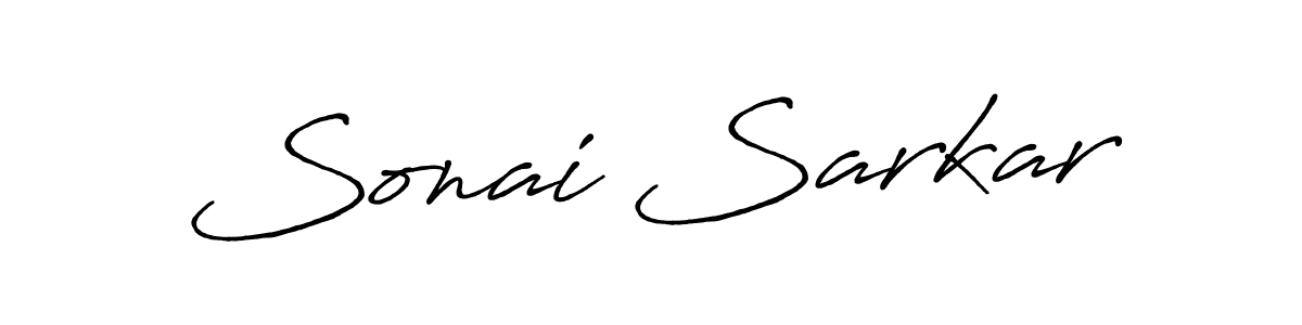 It looks lik you need a new signature style for name Sonai Sarkar. Design unique handwritten (Antro_Vectra_Bolder) signature with our free signature maker in just a few clicks. Sonai Sarkar signature style 7 images and pictures png