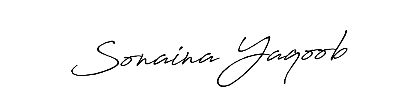 Make a beautiful signature design for name Sonaina Yaqoob. Use this online signature maker to create a handwritten signature for free. Sonaina Yaqoob signature style 7 images and pictures png