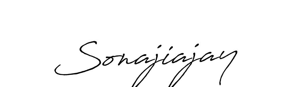 How to make Sonajiajay name signature. Use Antro_Vectra_Bolder style for creating short signs online. This is the latest handwritten sign. Sonajiajay signature style 7 images and pictures png