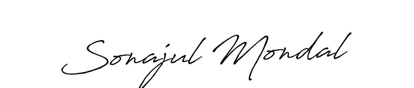 Make a short Sonajul Mondal signature style. Manage your documents anywhere anytime using Antro_Vectra_Bolder. Create and add eSignatures, submit forms, share and send files easily. Sonajul Mondal signature style 7 images and pictures png