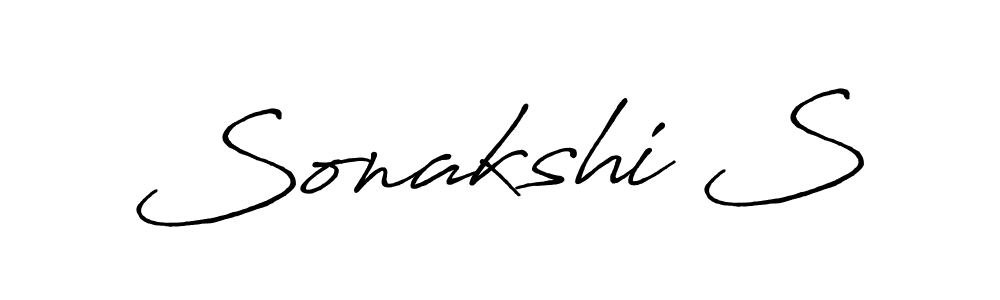 You should practise on your own different ways (Antro_Vectra_Bolder) to write your name (Sonakshi S) in signature. don't let someone else do it for you. Sonakshi S signature style 7 images and pictures png