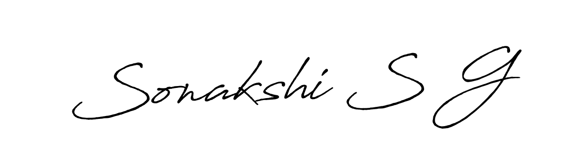 Also You can easily find your signature by using the search form. We will create Sonakshi S G name handwritten signature images for you free of cost using Antro_Vectra_Bolder sign style. Sonakshi S G signature style 7 images and pictures png