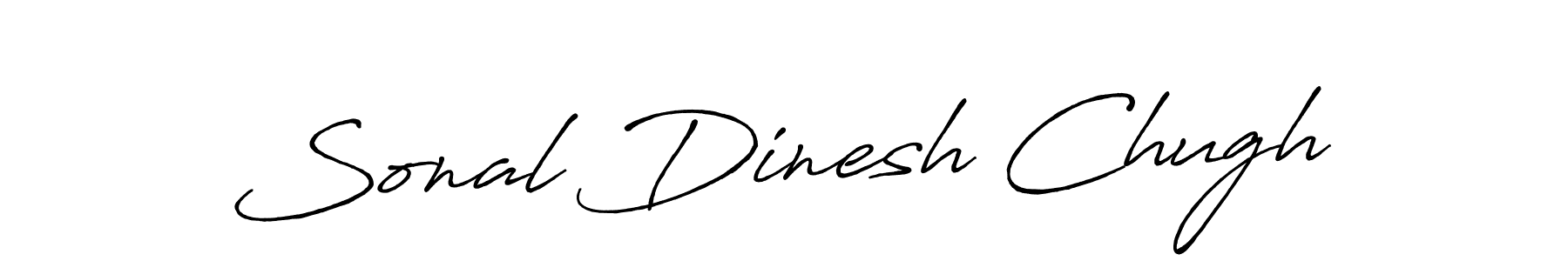 Design your own signature with our free online signature maker. With this signature software, you can create a handwritten (Antro_Vectra_Bolder) signature for name Sonal Dinesh Chugh. Sonal Dinesh Chugh signature style 7 images and pictures png
