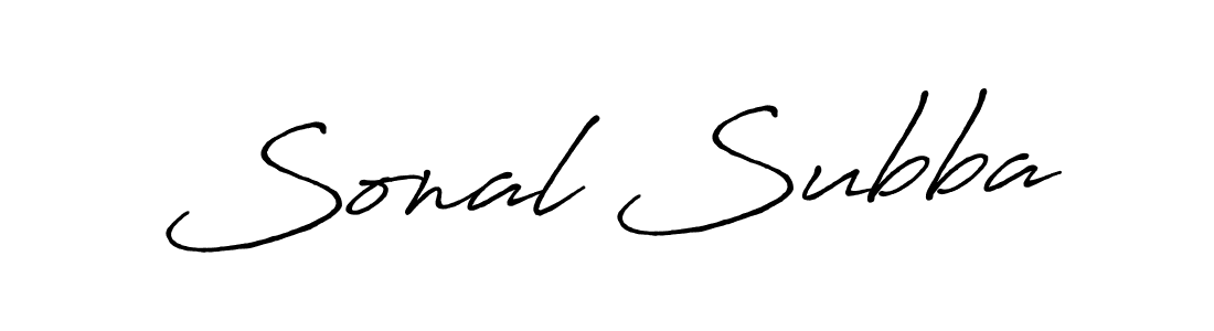 Also we have Sonal Subba name is the best signature style. Create professional handwritten signature collection using Antro_Vectra_Bolder autograph style. Sonal Subba signature style 7 images and pictures png