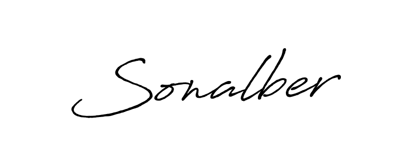 Design your own signature with our free online signature maker. With this signature software, you can create a handwritten (Antro_Vectra_Bolder) signature for name Sonalber. Sonalber signature style 7 images and pictures png