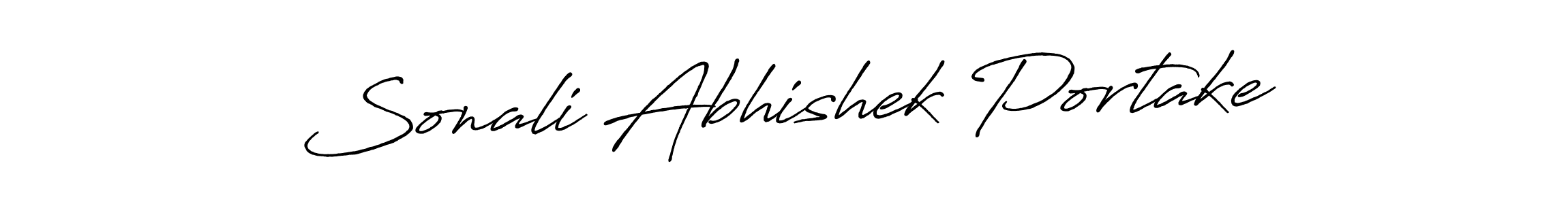 Design your own signature with our free online signature maker. With this signature software, you can create a handwritten (Antro_Vectra_Bolder) signature for name Sonali Abhishek Portake. Sonali Abhishek Portake signature style 7 images and pictures png