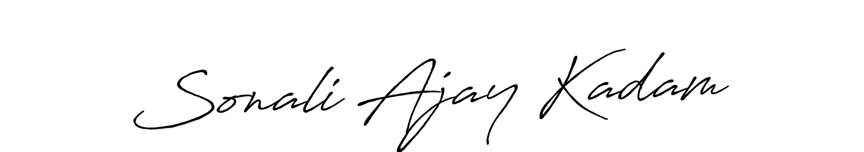 How to make Sonali Ajay Kadam signature? Antro_Vectra_Bolder is a professional autograph style. Create handwritten signature for Sonali Ajay Kadam name. Sonali Ajay Kadam signature style 7 images and pictures png