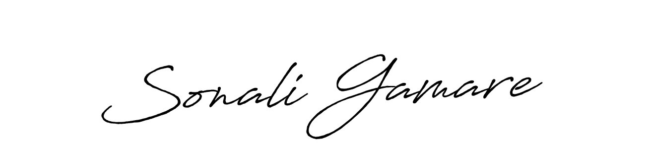 This is the best signature style for the Sonali Gamare name. Also you like these signature font (Antro_Vectra_Bolder). Mix name signature. Sonali Gamare signature style 7 images and pictures png