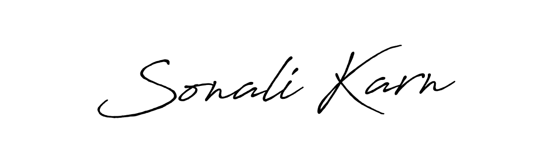 Sonali Karn stylish signature style. Best Handwritten Sign (Antro_Vectra_Bolder) for my name. Handwritten Signature Collection Ideas for my name Sonali Karn. Sonali Karn signature style 7 images and pictures png