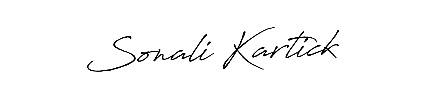 Create a beautiful signature design for name Sonali Kartick. With this signature (Antro_Vectra_Bolder) fonts, you can make a handwritten signature for free. Sonali Kartick signature style 7 images and pictures png