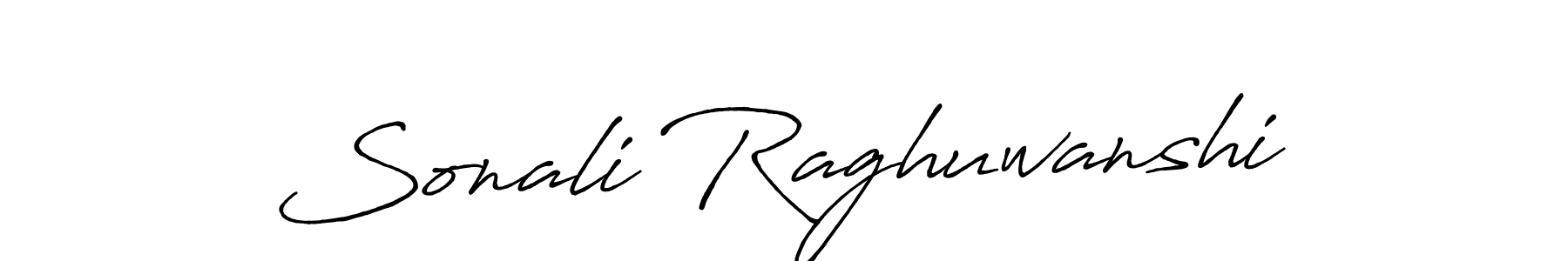 Create a beautiful signature design for name Sonali Raghuwanshi. With this signature (Antro_Vectra_Bolder) fonts, you can make a handwritten signature for free. Sonali Raghuwanshi signature style 7 images and pictures png